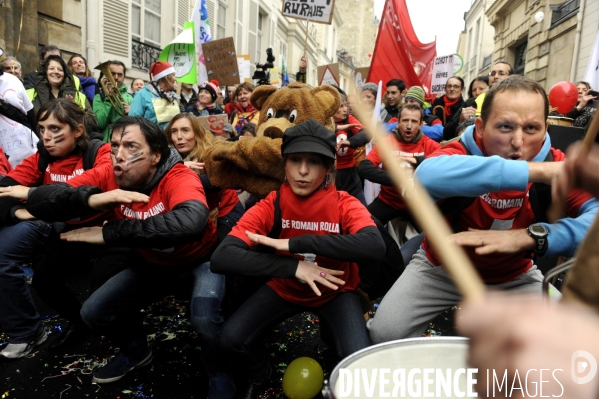 Manifestation contre la carte des REP (Réseaux d Education Prioritaires)