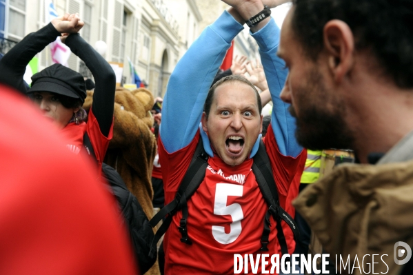 Manifestation contre la carte des REP (Réseaux d Education Prioritaires)