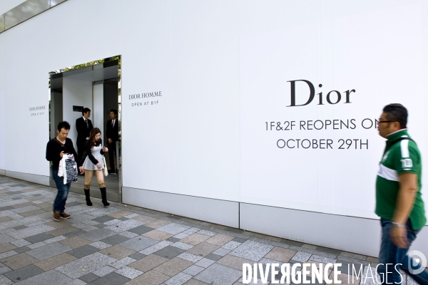 Tokyo..Un magasin Dior sur l avenue Omotesando