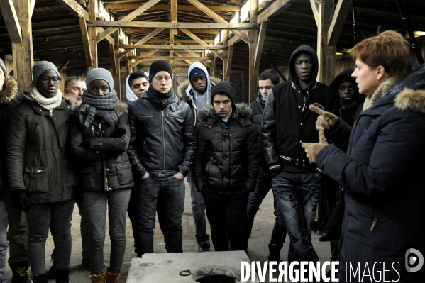 Auschwitz. Visite de jeunes lycéens d Ile-de-France