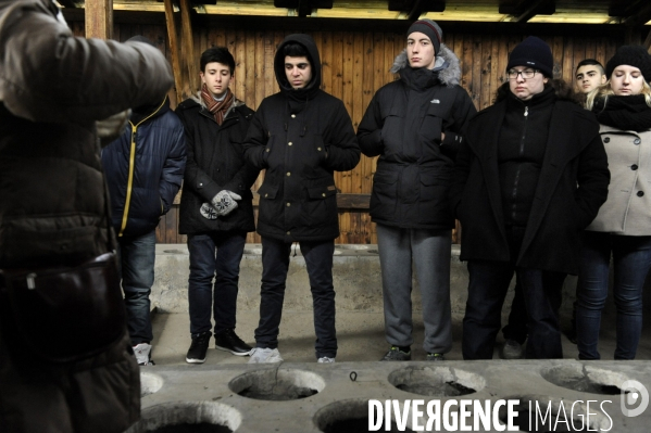 Auschwitz. Visite de jeunes lycéens d Ile-de-France