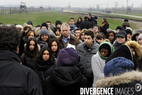 Auschwitz. Visite de jeunes lycéens d Ile-de-France