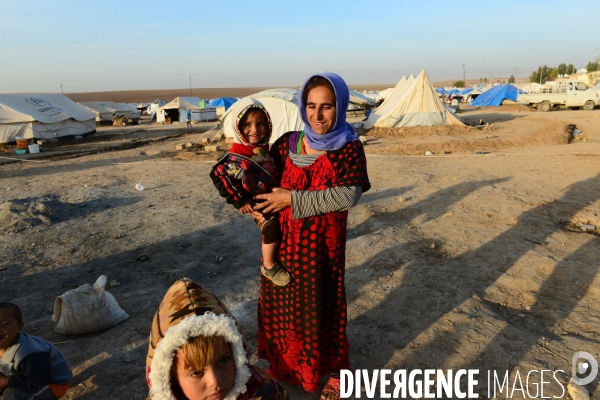 Yazidi Refugees at Khanke camp in Iraq. Réfugiés Yazidi au camp Khanke en Irak.