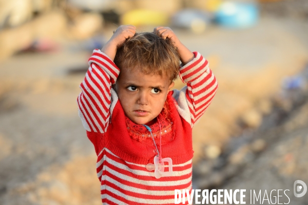 Yazidi Refugees at Khanke camp in Iraq. Réfugiés Yazidi au camp Khanke en Irak.