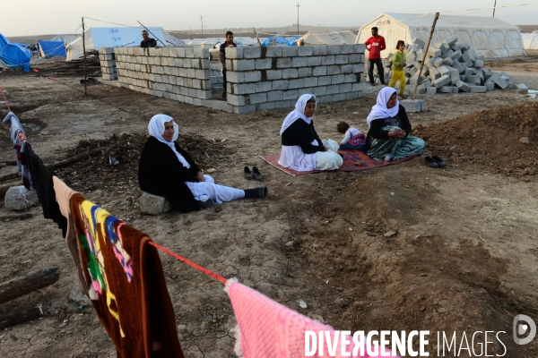 Yazidi Refugees at Khanke camp in Iraq. Réfugiés Yazidi au camp Khanke en Irak.
