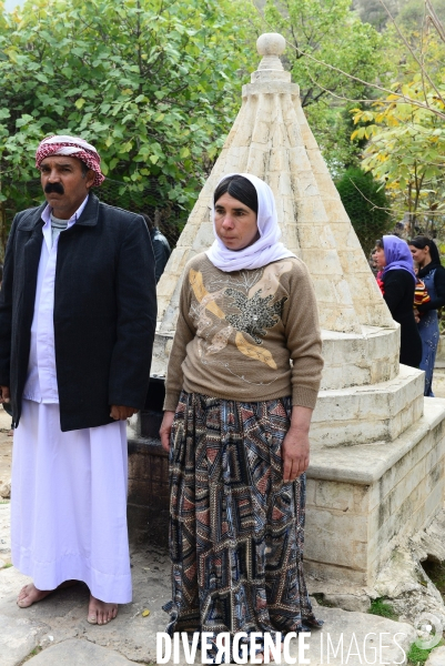 Lalish the holiest shrine in the Yazidi faith,  Lalish lieu saint de pèlerinage dans la foi Yazidi,