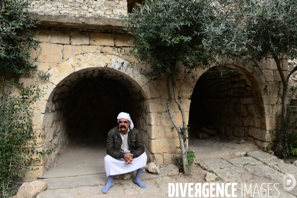 Lalish the holiest shrine in the Yazidi faith,  Lalish lieu saint de pèlerinage dans la foi Yazidi,