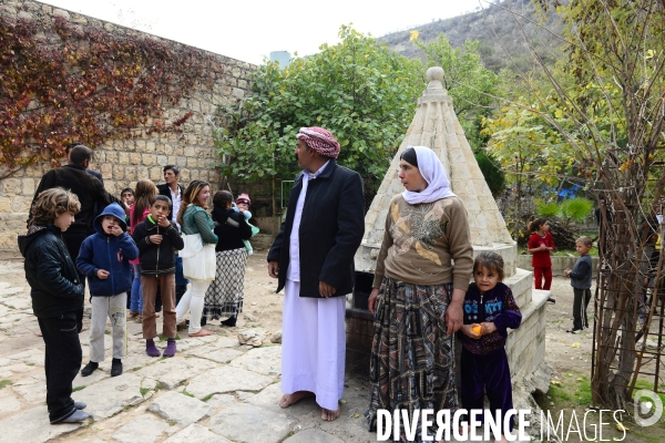 Lalish the holiest shrine in the Yazidi faith,  Lalish lieu saint de pèlerinage dans la foi Yazidi,