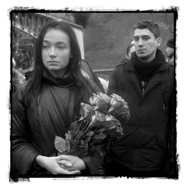 The Portraits of Anonymous Heroes of Ukraine Revolution 2014. Les Portraits de Anonyme Héros de Révolution Ukraine 2014.