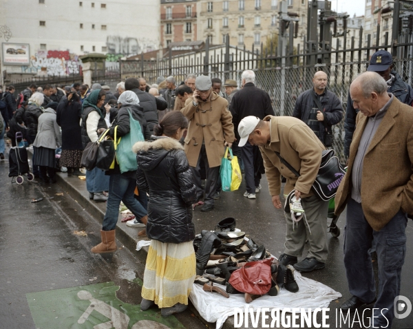 Paris-Nord, marché aux puces informel