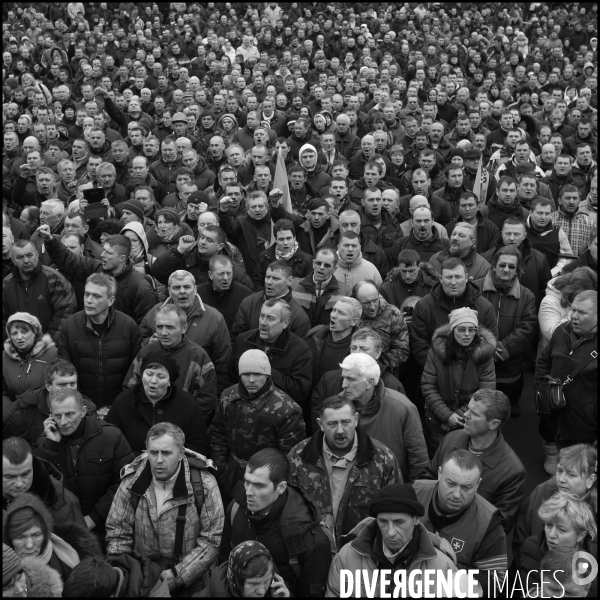 The Ukrainian Revolution 2014 Kiev. La révolution ukrainienne 2014 Kiev. B/W