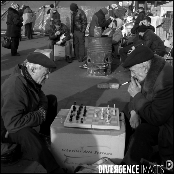 The Ukrainian Revolution 2014 Kiev. La révolution ukrainienne 2014 Kiev. B/W