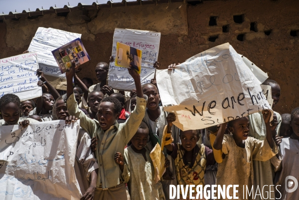 Reportage sur les camps de refugies soudanais a l est du tchad, a la frontiere avec le darfour.