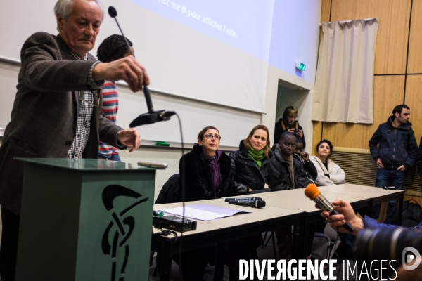Conférence de presse au Lycée Guimard