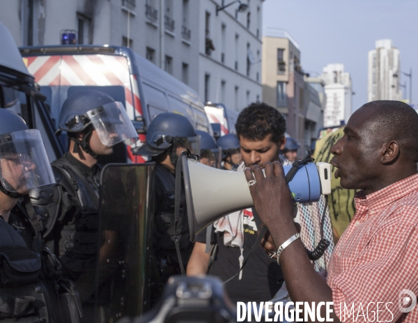 Manifestation de réfugiés africains