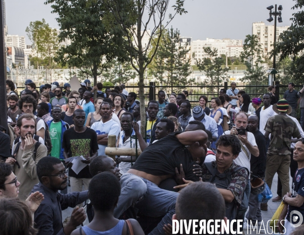 Manifestation de réfugiés africains