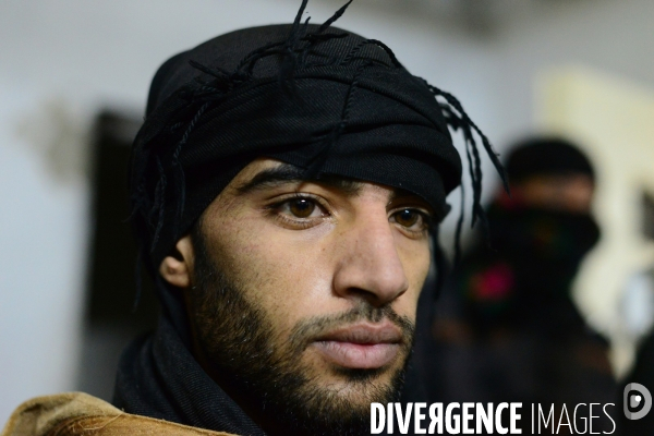 The ISIS fighters Captured by YPG in Prison Syria. Combattants de Etat islamique (EI) Capturés par GPJ, Prison en Syrie.