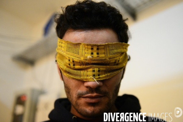 The ISIS fighters Captured by YPG in Prison Syria. Combattants de Etat islamique (EI) Capturés par GPJ, Prison en Syrie.