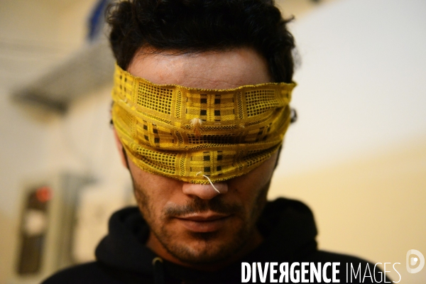 The ISIS fighters Captured by YPG in Prison Syria. Combattants de Etat islamique (EI) Capturés par GPJ, Prison en Syrie.