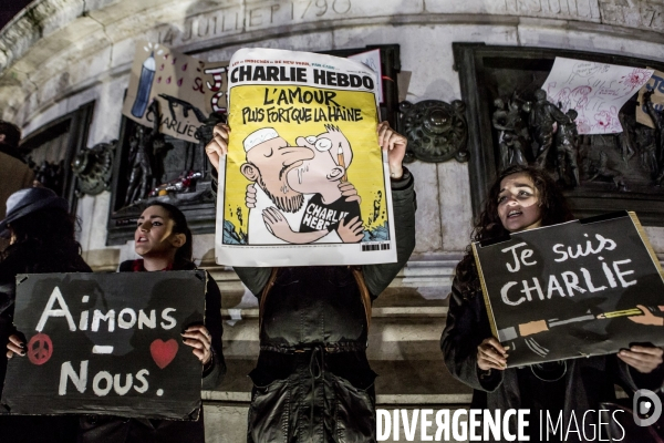 Je suis Charlie, 8 janvier Paris
