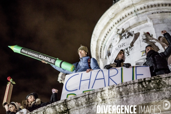 Je suis Charlie, 8 janvier Paris