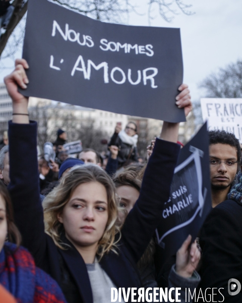 Paris, grande marche contre le terrorisme