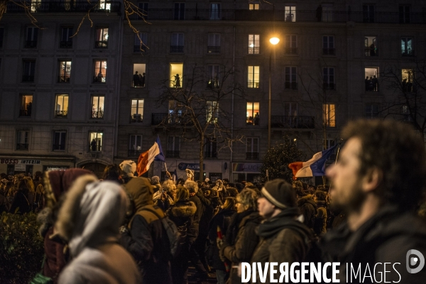 Je suis Charlie. Marche républicaine historique du 11 janvier 2015 après les attaques terroristes