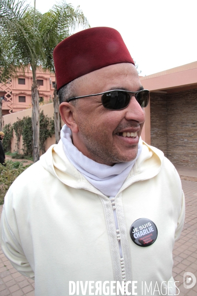 Je suis Charlie, Marrakech, Maroc.
