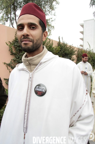 Je suis Charlie, Marrakech, Maroc.