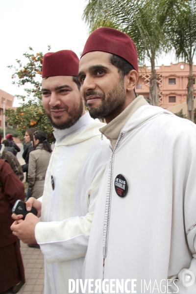 Je suis Charlie, Marrakech, Maroc.