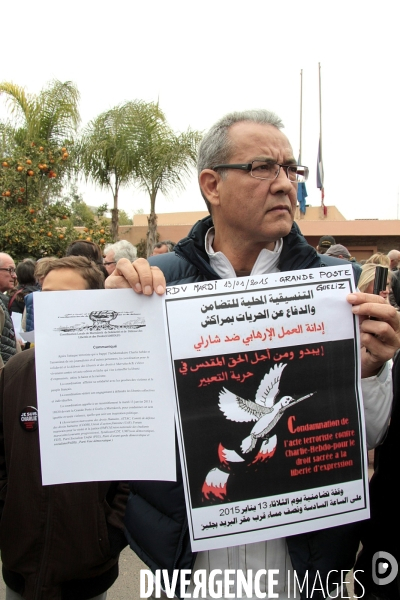 Je suis Charlie, Marrakech, Maroc.