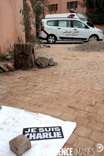 Je suis Charlie, Marrakech, Maroc.