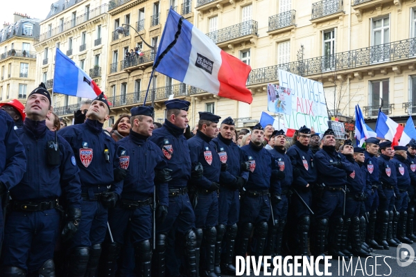 Republican March Unity Rally Against Terrorism in Paris. Marche Républicaine Contre le Terrorisme à Paris.