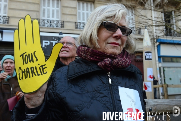 Republican March Unity Rally Against Terrorism in Paris. Marche Républicaine Contre le Terrorisme à Paris.