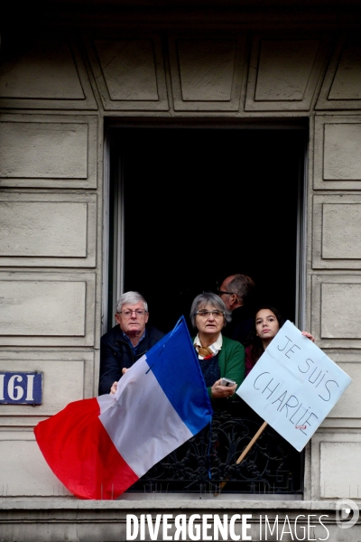 Republican March Unity Rally Against Terrorism in Paris. Marche Républicaine Contre le Terrorisme à Paris.