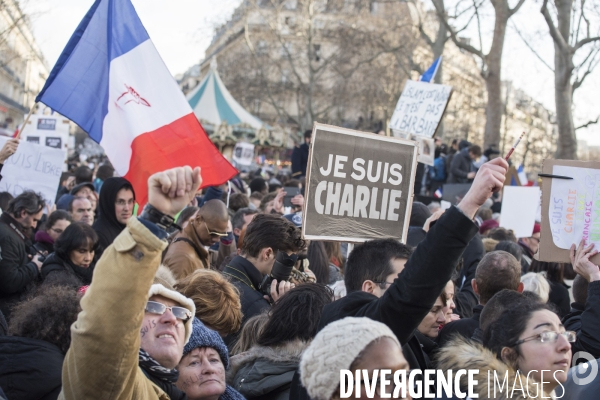 Nation - 11 janvier 2015 - Marche Charlie Hebdo