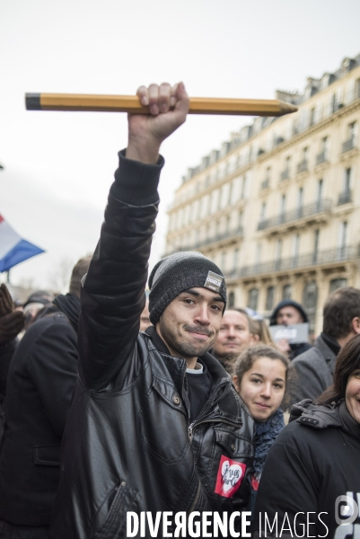 Nation - 11 janvier 2015 - Marche Charlie Hebdo