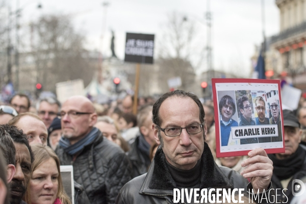 Nation - 11 janvier 2015 - Marche Charlie Hebdo