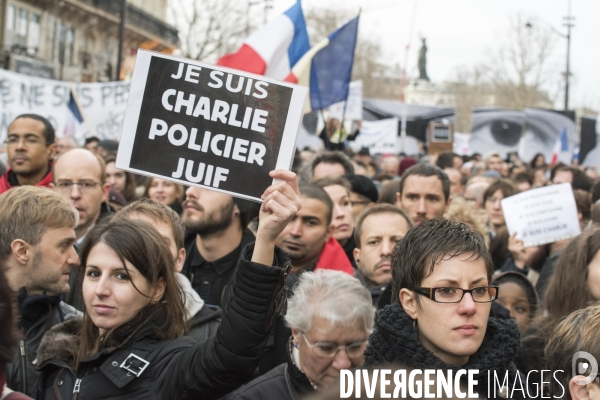 Nation - 11 janvier 2015 - Marche Charlie Hebdo