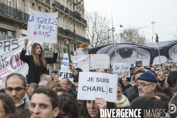 Nation - 11 janvier 2015 - Marche Charlie Hebdo