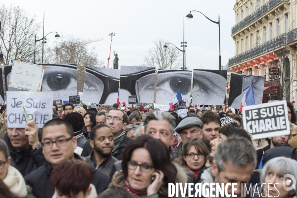 Nation - 11 janvier 2015 - Marche Charlie Hebdo