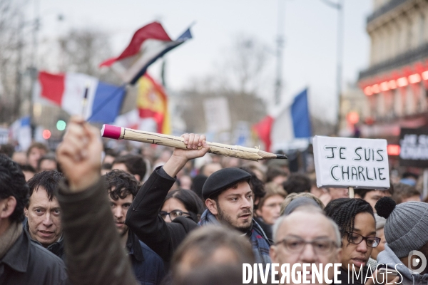 Nation - 11 janvier 2015 - Marche Charlie Hebdo