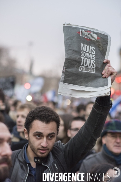 Nation - 11 janvier 2015 - Marche Charlie Hebdo