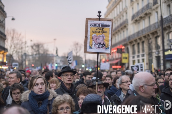 Nation - 11 janvier 2015 - Marche Charlie Hebdo