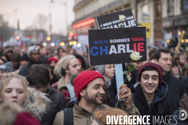 Nation - 11 janvier 2015 - Marche Charlie Hebdo