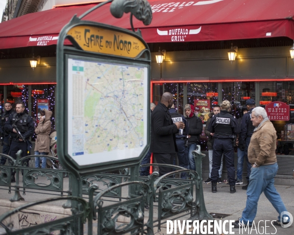 Plan Vigipirate au plus haut niveau. Gare du Nord