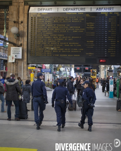 Plan Vigipirate au plus haut niveau. Gare du Nord