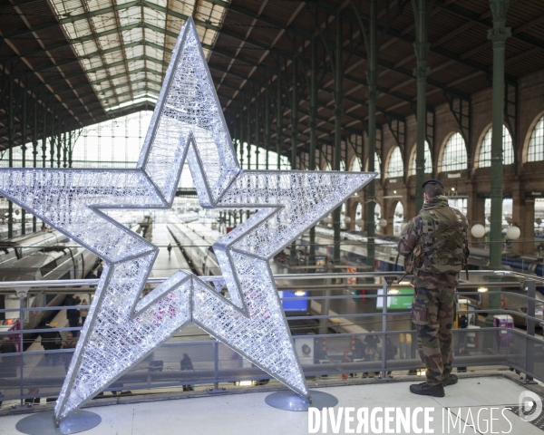 Plan Vigipirate au plus haut niveau. Gare du Nord