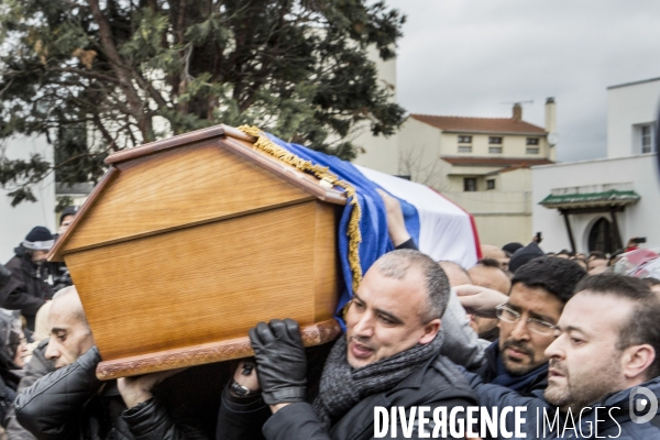 Obseques de Ahmed Merabet au cimetiere musulman de Bobigny