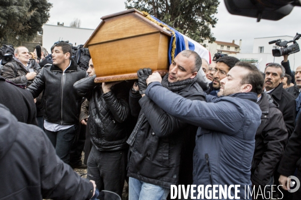 Obseques de Ahmed Merabet au cimetiere musulman de Bobigny